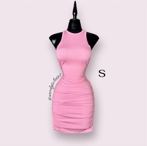 SHEIN Dresses & Skirts - SHEIN Pink Ribbed Mini Dress